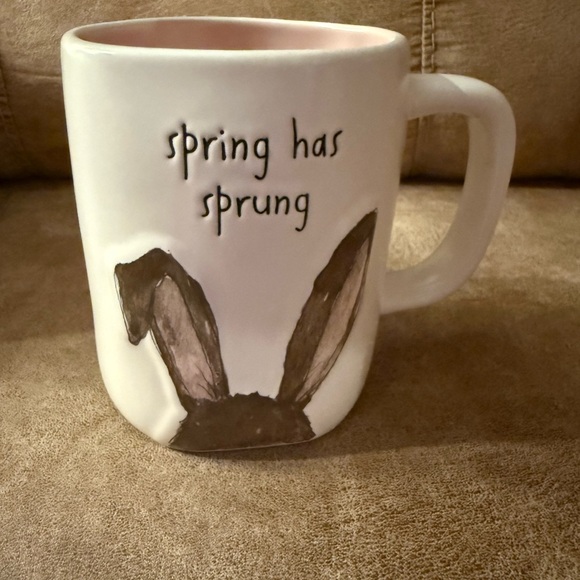 Rae Dunn Other - Rae Dunn Rabbit Bunny Spring Has Sprung Easter Mug Seasonal Farmhouse Cottage